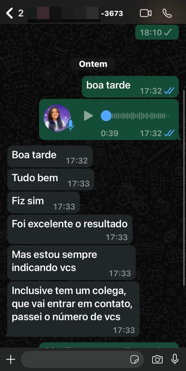 Depoimento de aluno atendido pela Conclusor 9