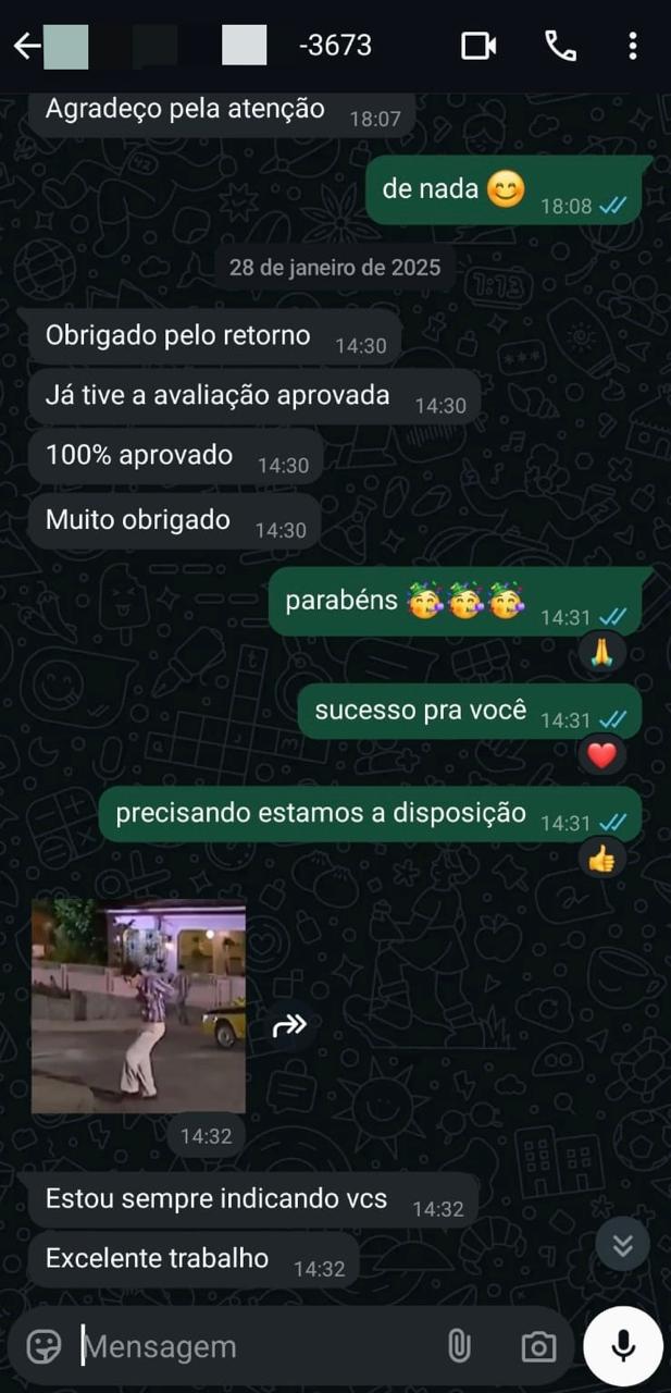 Depoimento de aluno atendido pela Conclusor 1