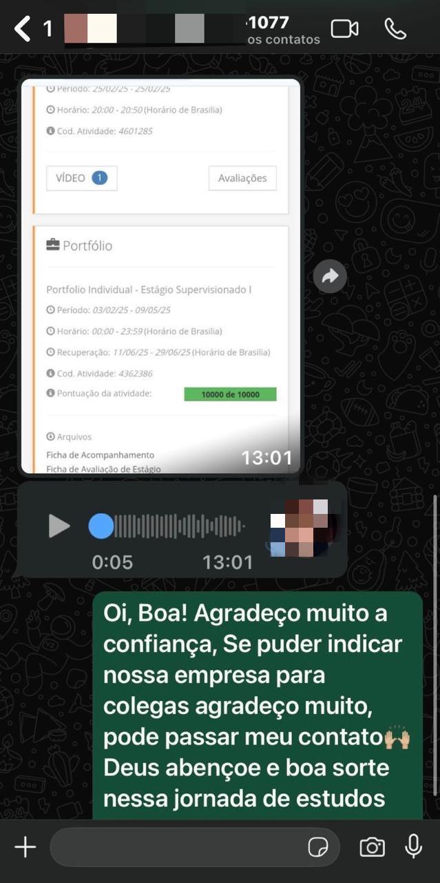 Depoimento de aluno atendido pela Conclusor 13