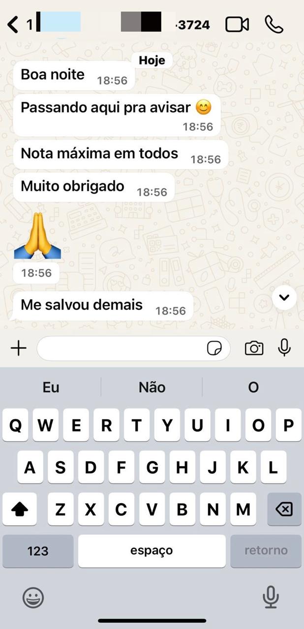 Depoimento de aluno atendido pela Conclusor 4